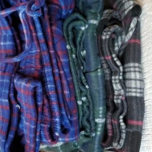 BIG AND TALL MENS MICROFLEECE PJ PANTS SIZE 5XT...Set of 3